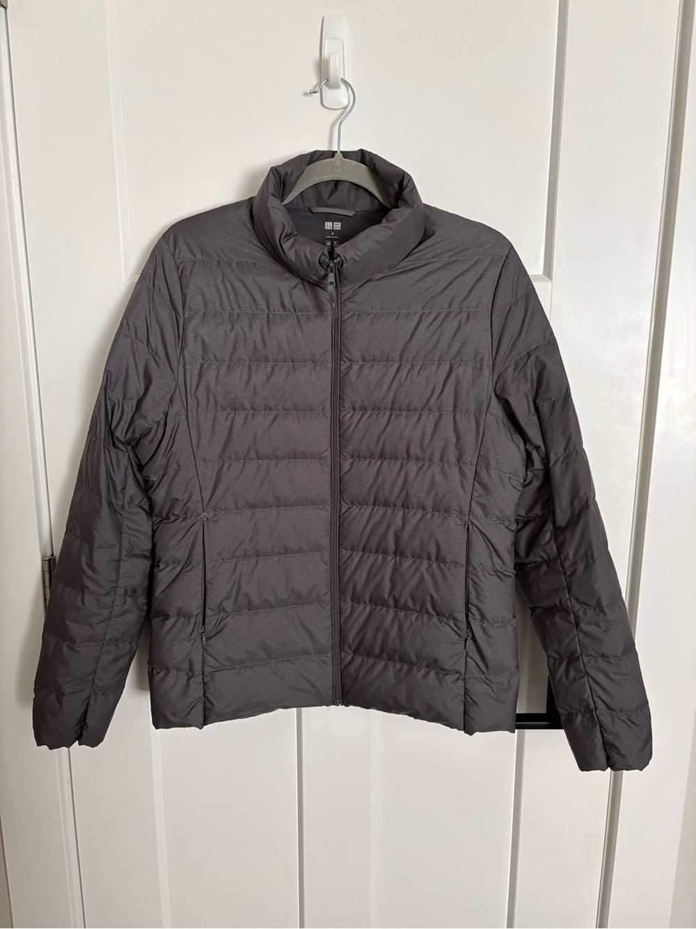 Uniqlo Lightweight Down Puffer Jacket - Charcoal Gray
